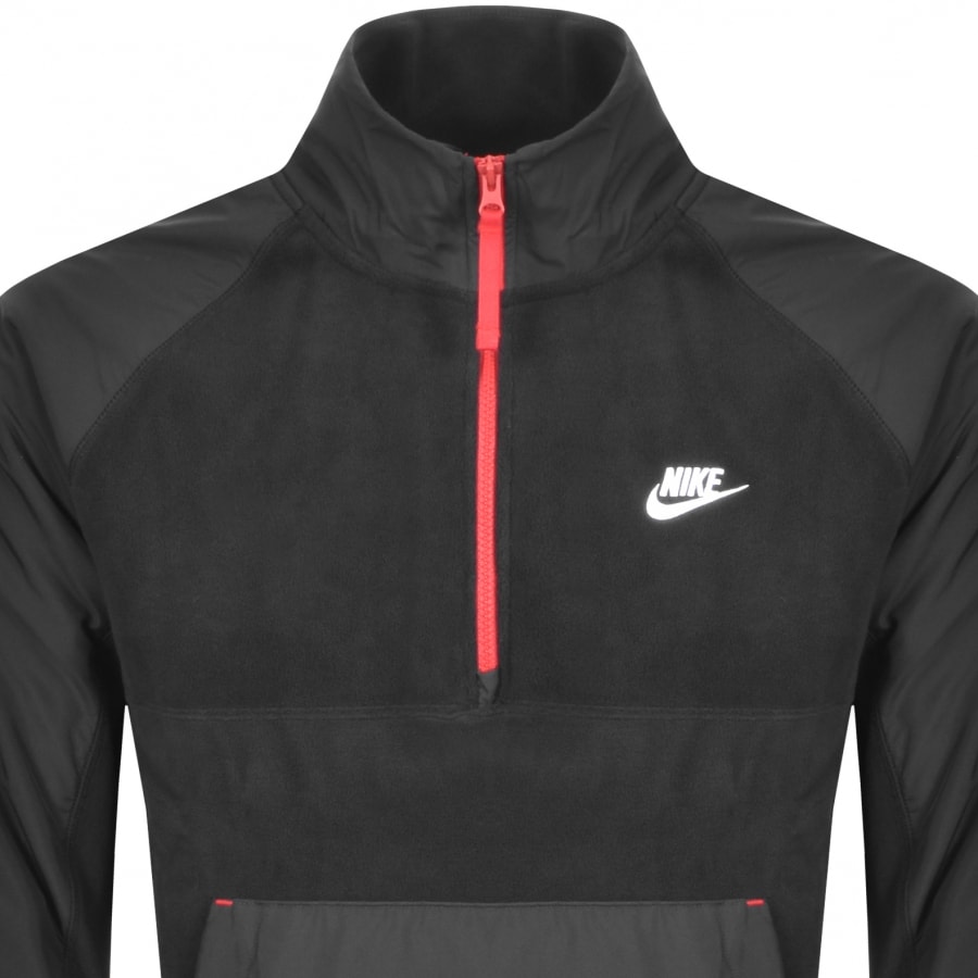 Alternative Image for ProductNike Half Zip Winter Fleece Sweatshirt Black2